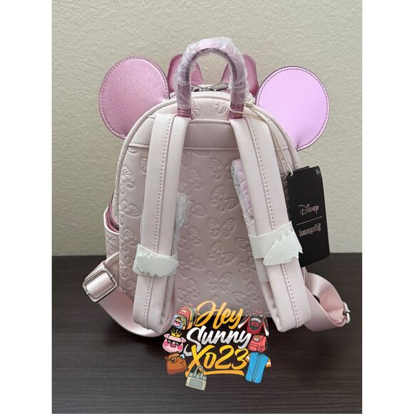 Loungefly Disney Minnie Mouse Pink Butterfly Mini Backpack main image 5